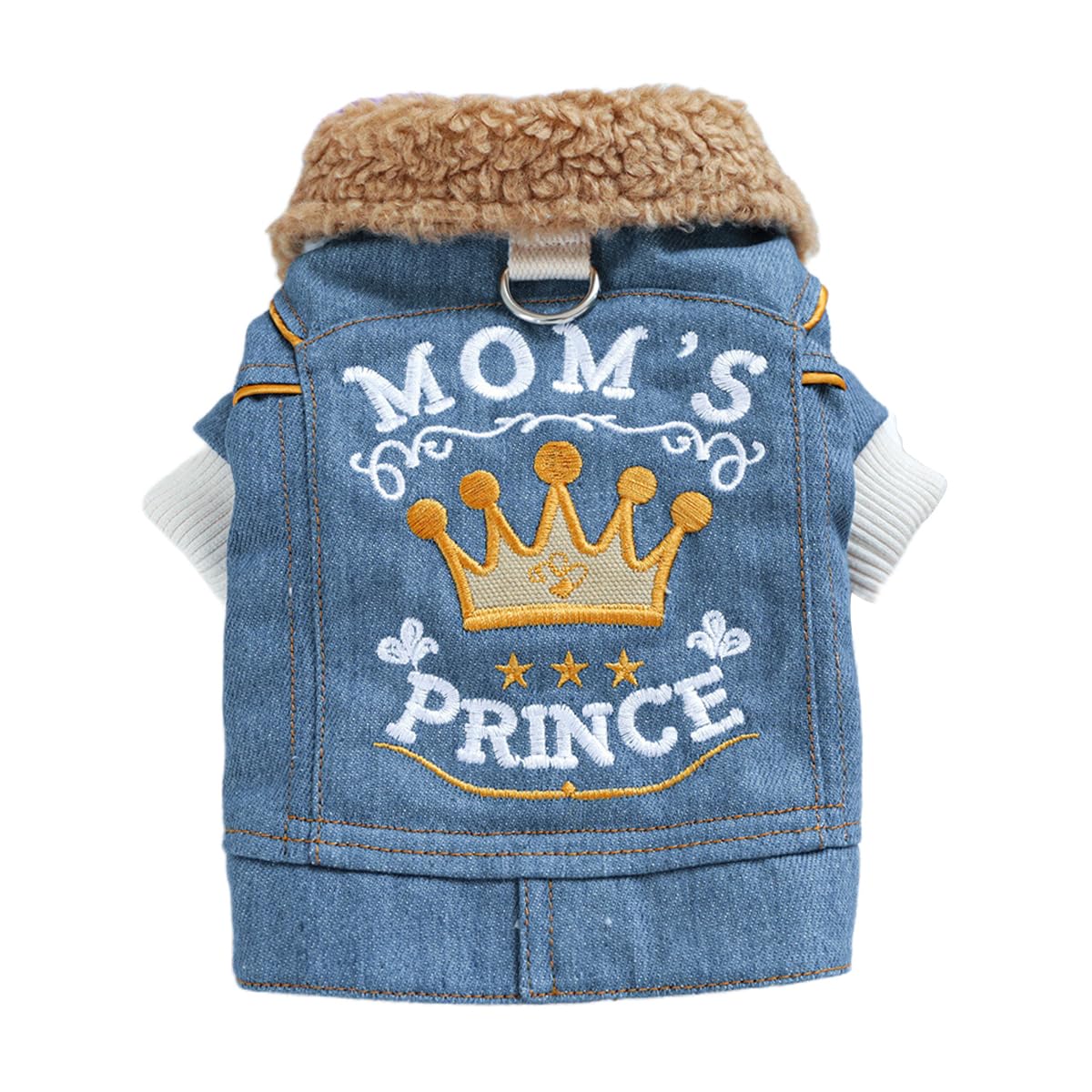 Dog Leather Jacket Fleece Lined Puppy Leather Coat Small Dog Winter Stylish Jacket Cold Weather Chihuahua Yorkie Warm Windproof Waterproof Coats Pet Christmas Holiday Birthday Dog Clothes