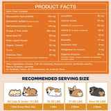 NATURE TARGET Glucosamine Joint Supplement for Dogs, Chondroitin, Omega-3, MSM, Hemp, Turmeric for Pain Relief, Dog Joint Supplement with Calcium for Bone Health, 120 Chicken Flavored Crunchy Chews