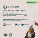 Animal Essentials Liver Defense for Dogs & Cats - Liver Support, Milk Thistle, Dandelion, Liquid Supplement, Detox Blend, Liver Cleanser - 2 Fl Oz