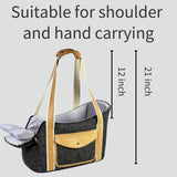 Dog Purse Carrier with Soft Pillows，Dog Tote Bag with Pockets and Secure Harness Clip,17 * 9.5 * 9inches for Small Dogs and Puppies,Outing,Travel,Vet