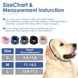 AOFITEE Dog Calming Hoodie - Anti-Slip Dog Ear Muffs Cover for Noise Anxiety, No Shake Ear Wrap for Dogs Hematoma, Adjustable Dogs Headband for Grooming, Fireworks, Thunderstorms, Brown L