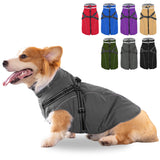 Fragralley Dog Coat with Harness Built in, Waterproof Windproof Reflective Warm Puffer Jacket, Fleece Lined Vest Winter Parka for Small, Medium, Large Dogs