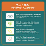 TotalVet Dog Allergy +1000 Food & Nutritional Sensitivity Test, Pet Intolerance Kit at Home — Advanced Complement to DNA Tests for Complete Pet Wellness