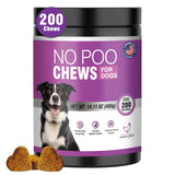 Coprophagia Deterrent for Dogs-200 Chews No Poop Eating Deterrent for Dog-Prevent Stop Dogs from Eating Poop Supplement-Breath Freshener-No Poo Chews with Digestive Enzymes&Probiotics-Chicken Flavor
