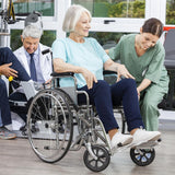 MUXHEL 4 Pcs 6 Inch Walker Wheels Replacement, Solid Wheelchair Front Wheels, Anti-Slip Rollator Replacement Wheels for Wheelchairs, Rollators, Walkers
