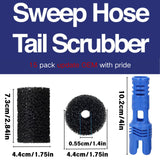 for Polaris Pool Cleaner Parts 15 Pack Polaris 280 Part Sweep Pro Sweep Scrubbers Replacement 2 Hose Tail Scrubber Cleaner Pool Tail Scrubber 280 360 380 180 480 3900
