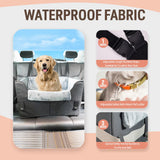Dog Car Seat for Medium or Large Dogs Size Portable Car Booster Seat for Dogs with Harness and Thick Cushion, Perfect for Small Pet up to 45lbs(Black)