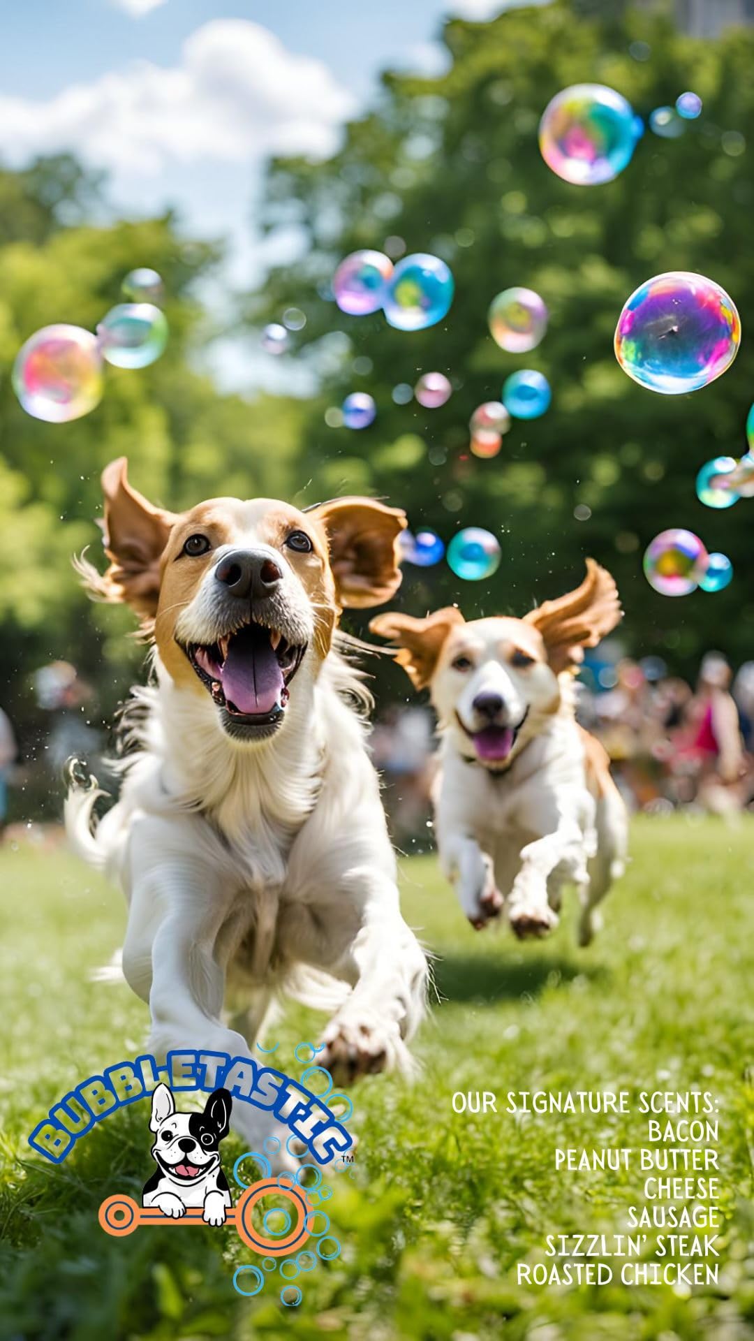 Bubbletastic Dog Bubble Sampler 6 Pack, Six Different Dog Bubble Scents, Total 12 oz