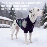 XPStitchPaw Dog Sweater for Large Dogs, Winter Fleece Outfit with Easy Belly Opening & Round Butt Design, British Style Collar Pet Clothes for Christmas Daily Wear, Warm Soft Sweatshirt (L)