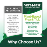 Vet's Best Natural Flea and Tick Waterless Bath for Dogs – No-Rinse Dry Foam Shampoo with Certified Essential Oils – Natural Flea Treatment with Plant-Based Ingredients – 8 oz Bottle – Made in USA