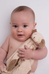 Angel Dear - Light Brown Puppy, Blankie 10.2 x 10.2 x 0.2 Inch