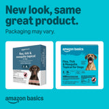 Amazon Basics Preventative Flea, Tick & Mosquito Topical Treatment for X-Large Dog (Over 55 Pounds), 4 Count, Packaging May Vary