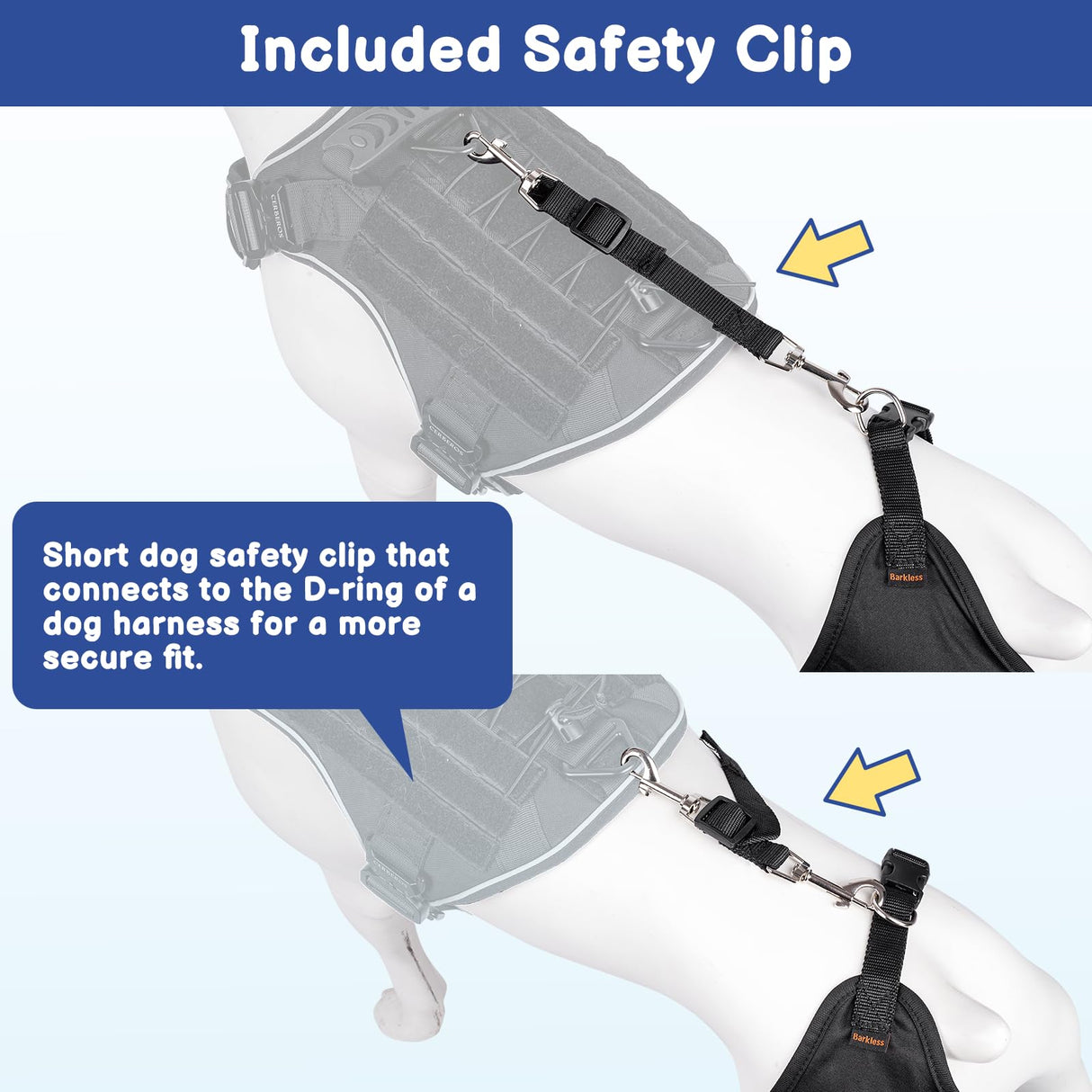 BARKLESS Single Dog Rear Leg Sleeve to Stop Licking, Breathable Male Female Dog Recovery Suit for Post Surgery, Comfortable Back Leg Sleeve for Wound Healing, Protective Cone Collar Alternative