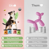kin+kind Skin and Coat Supplement for Dogs & Cats – Natural Vitamin Supplements with Organic Ingredients for Shiny Fur, Moisturized Skin & Overall Pet Wellness – Dog Essentials & Cat Essentials – 8oz