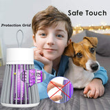 LXPVSA Bug Zapper Indoor,Mosquito Zapper,Rechargeable Indoor Bug Zapper Outdoor,Mosquito Trap,Fly Zapper,Mosquito Killer Portable USB LED for Home Bedroom Outdoor Camping, Gray