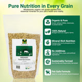 PACIFIC Organic Petfood Organic Feed Oat Groats - Oat Groats for Birds | Rich with Fiber & Minerals | USDA and CCOF Certified | Packed in USA | 2Lbs