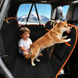 Falafa Dog Car Seat Cover for Back Seat, Waterproof Non-Slip Car Seat Cover for Dogs Pets, Car Back Seat Protector Portable Dog Hammock, Suitable for Cars, SUVs and Trucks
