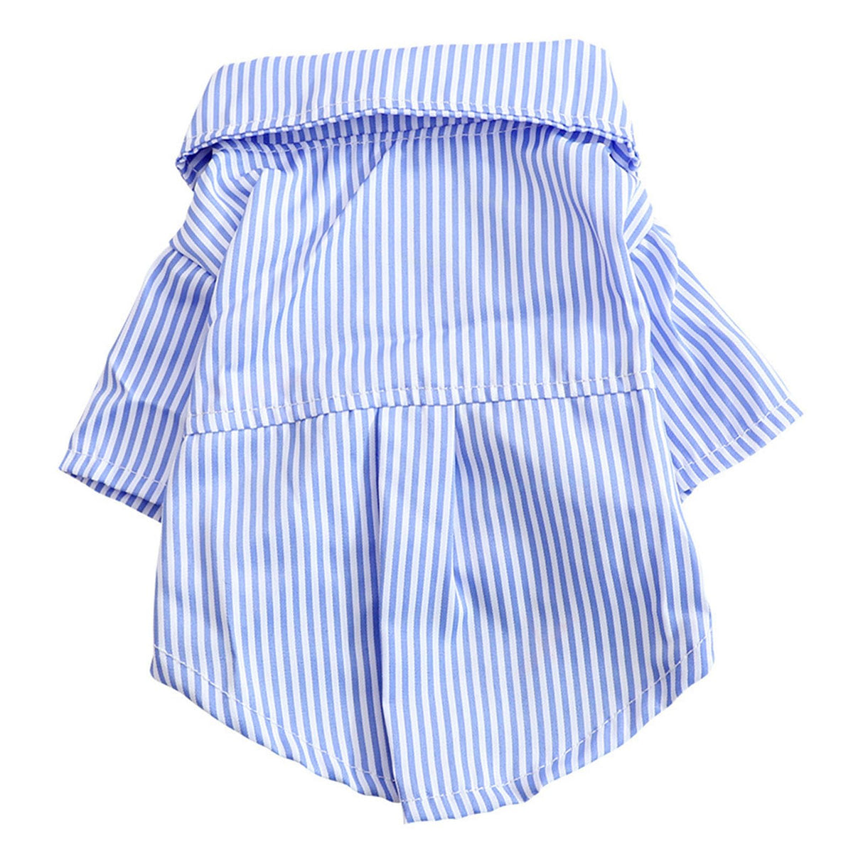 Striped Dog Shirt Breathable Casual Short Sleeve Puppy Clothes with Bow for Spring Fall (L)