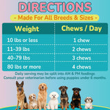 Woyamay Flea + Coat Glow Soft Chews, Natural Flea and Tick Prevention for Dogs, Dog Flea and Tick Treatment Chewable, Reduces Itch & Shedding with Fish Oil & Neem, Chicken Flavor