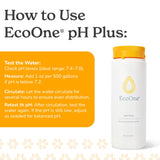 pH Plus by EcoOne | Natural Water pH Increaser for Hot Tub Application | Chlorine-Free, Phosphate-Free Hot Tub pH Increaser | Increases Alkalinity & Neutralizes pH to Prevent Scale & Buildup, 2 Lbs