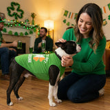 Vehomy 2-Pack st Patricks Day Dog Shirt Irish Holiday Green Dog Shirts with Shamrock Patterns Pet Saint Patricks Clover Clothes Outfit Sleeveless T-Shirt for Small Medium Large Dogs 4XL