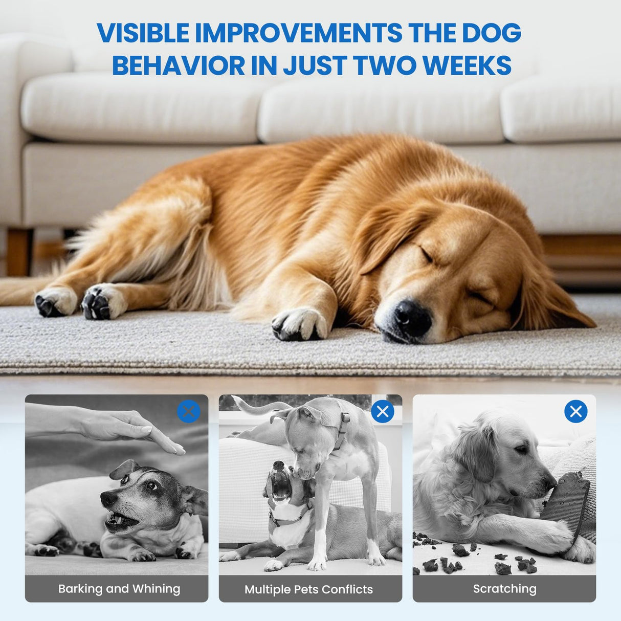 Yirr Dog Calming Diffuser, 8 in 1 Dog Pheromones Calming Diffuser, Relaxing Pheromone for Dogs Relief Stress Anxiety Reduce Aggression Barking, Help Train Dog to Pee, 2 Diffuser 6 Refill(48ml)