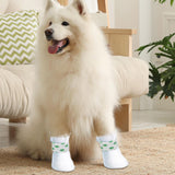 ziyue 40Pcs Disposable Dog Booties for Paw Protection Dog Feet Covers Pet Shoes for Dogs Paw Wound Recovery Protectors with 2 Roll Dogs Paw Bandage for Medium Large Breeds(Blue, 40 Pack)