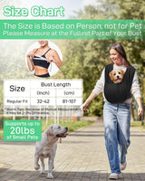 Snqqmtt Dog Sling Swaddle Carrier Small Dog Cat Front Facing Carrier for Chest, Hands Free Puppy Carrying Sling Hold for Small Pet up to 13lbs, Adjustable Size, Reducing Back Stress (Black)