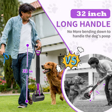 Load image into Gallery viewer, UPSKY 32'' Pooper Scooper for Large Small Dogs, Long Handle Dog Poop Scooper with Waste Bags, Portable Dog Poop Pick Up Tool, Folding Poop Scoop for Yard, Grass, Dirt, Gravel
