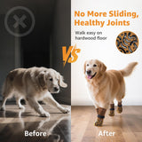 Roilpet Double Sides Non-Slip Dog Socks to Prevent Licking Paws - Strong Traction for Paw Protector, Senior Dogs, Hardwood Floors, Dog Booties with Grippers - X-Large