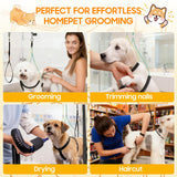 Junton Dog Grooming Arm with Heavy-Duty Clamp, 29" Height Pet Grooming Table Arm for Dogs, Grooming Restraint for Nail Trimming, Haircuts, Grooming Sessions, Easy to Use on Most Grooming Tables
