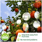 De-Bird Repellent Disks, 8 Pack Set Bird Deterrents for Outside, Easy to Install, Versatile & Effective Bird Scare Devices to Safely Scare Birds Away