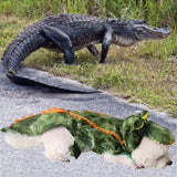 Kodervo Alligator Dog Costume - Funny Crocodile Costume for Small to Large Dogs, Halloween Cosplay Dress