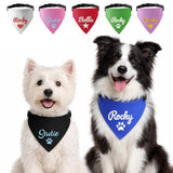 KOTAGI Custom Dog Scarf Embroidered Name, Personalized Dog Bandana for Small Medium Large Dogs, Anti-loosening Adjustable Dogs Birthday Bandana Cute Pet Costume Accessories