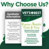 Vet's Best Natural Flea & Tick Dog Shampoo – Plant-Based Formula with Cotton Spice Scent – Natural Dog Shampoo with Essential Oils for Flea and Tick Support – Made in USA – 12 oz Bottle