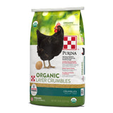 Purina | Nutritionally Complete Non-GMO Organic Layer Hen Feed Crumbles - Chicken Feed | 35 Pound (35 lb.) Bag