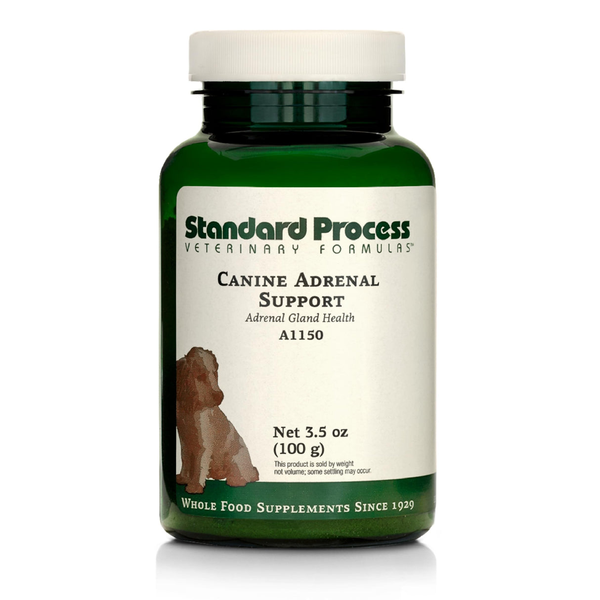Standard Process Canine Adrenal Support - Nutritional Canine Supplement for Liver & Kidney Support - Powder Formula to Aid Dog's Adrenal Glands & Health - 100 g