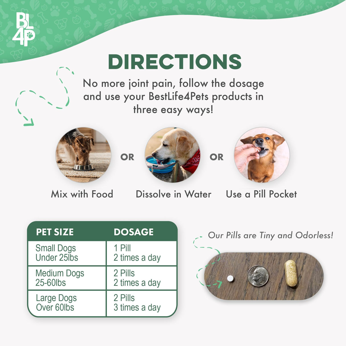 Large Breed Hip and Joint Supplement for Dogs - Premium Natural Joint Support and Mobility Relief Helps Ease Stiffness so Senior Dogs can Climb Stairs, Walk Pain Free and Play Again (180 Tiny Pills)