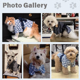 MANON ROSA Dog Costume Japanese Yukata Kimono - Traditional Pet Kimono Cosplay for Small Medium Dogs, Puppies Cats Kittens, Breathable Adjustable Outfit (9-14lbs Sky Blue,Large)