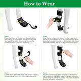 Idepet Dog Drop Foot Brace Strap On (No Knuckling Boot Brace) — Dog Boot Leg Braces for Leg Support, Dog Shoes Lift Toes for Foot Issues, Arthritis, Pet Corrector for Dogs (5)