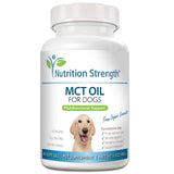 Nutrition Strength MCT Oil for Dogs from Organic Coconuts, Medium Chain Triglycerides with Caprylic Acid & Capric Acid to Protect Skin and Coat, Boost Immunity, Support Metabolism, 90 Soft Gels
