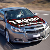 Trump 2024 Flag for Car Hood Cover 4X5Ft/120X150CM Hood Flag Car Flag for World Cup Vehicles Decorate Accessories Fits Coupe Saloon SUV MPV