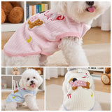 Cute Pet Apparel Cotton Dog Clothes All Season Sleeveless Puppy Kitten Pullover Soft Skin-Friendly (Beige, S (3-5.5lbs))