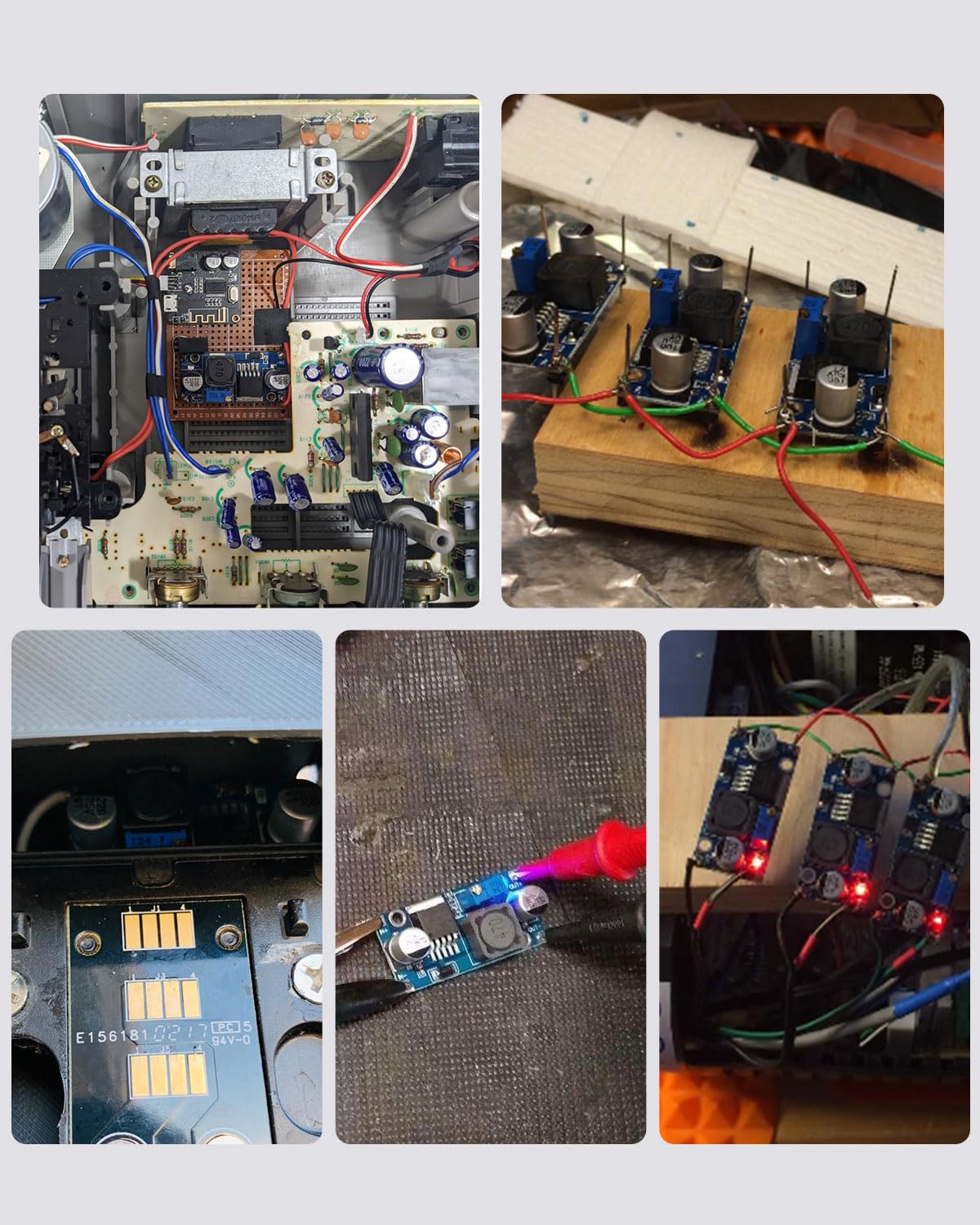 5 Pack LM2596 DC to DC Buck Converter 3.0-40V to 1.5-35V Adjustable Voltage Regulator Electronic Voltage Stabilizer Power Supply Step Down Module