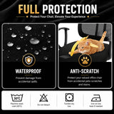 DIVA EN CAMINO DEC Water-Resistant Stretchable Desk Office Chair Seat Cushion Covers - Universal Spandex Computer Chair Slipcover - Removable Washable Cushion Protectors for Dogs, Cats, Black