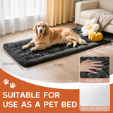Tranquitas Backseat Pet Bed Mat, Dog Bed for Cars, Fit for Backseat Extenders, Car Seat Protector, Nonslip Soft Durable for Cars (Dark Gray, 24.5" x 51")