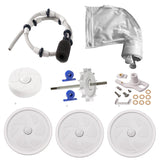 ATIE Pool Cleaner Tune Up Rebuild Kit A49 Compatible with Polaris 280, TR28P Pool Cleaner with Wheel, Tire, Drive Shaft, Turbine Bearing, All Purpoe Bag, Sweep Hose, Wheel Bearing, Tailsweep Pro