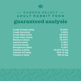 Oxbow Garden Select Rabbit Food, Adult, Made with Oxbow Timothy Hay for Rabbit, Bunny Food Pellets, Non-GMO, No Soy or Wheat, Small Animal Pet Products, Made in USA, High Fiber, 8 lb. Bag