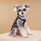 Nuzjahu Gothic Skull Pattern Dog Shirts Breathable Dog T-Shirts Elastic Soft Pet Clothes Spring Summer Pet Apparel Tee Shirt for Puppy Small Medium Dogs Kitty Cats