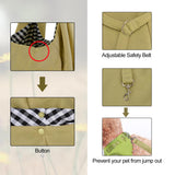 PETLOFT Reversible Dog Cat Sling Carrier, Small Dog Carrier, Adjustable Dog Sling, Hands Free Cross Body Carrier with Collar Hook for Dog/Cat/Bunny up to 11lb(Khaki)
